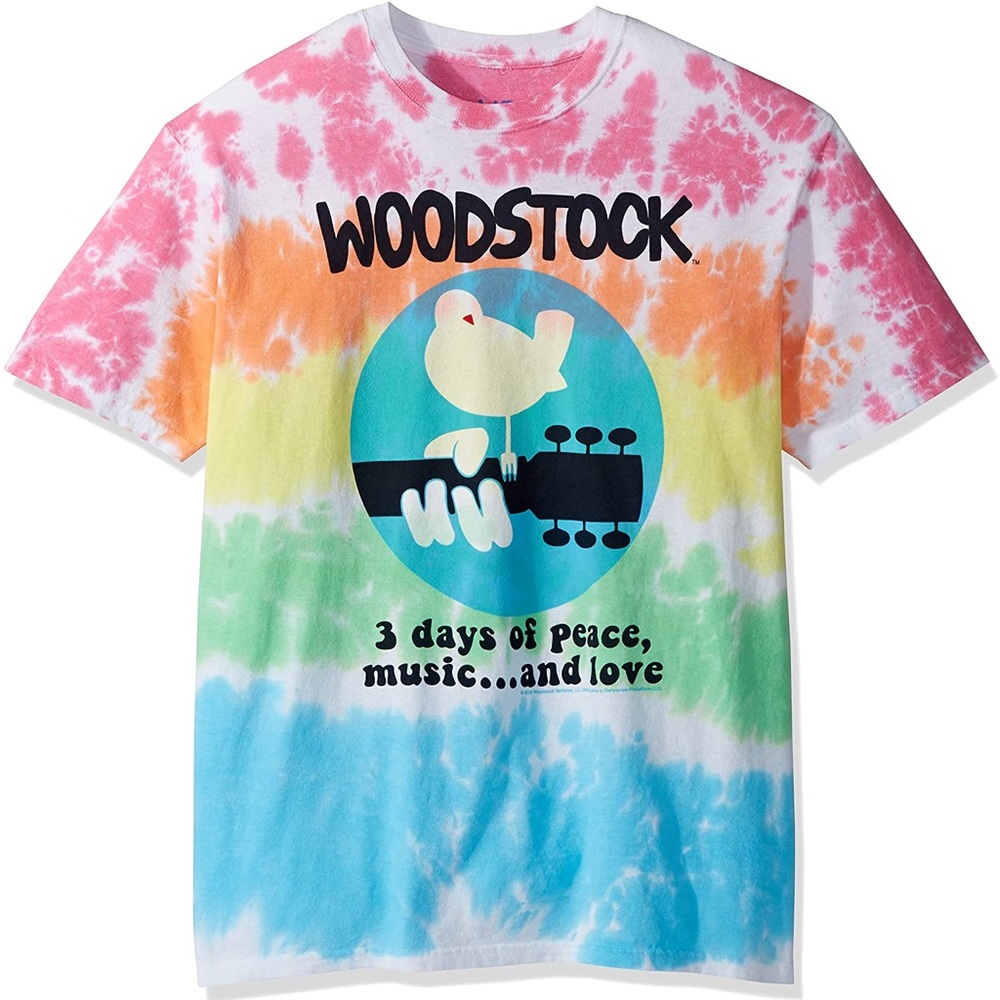 NEVER WORN Tie Dye Woodstock T-shirt
